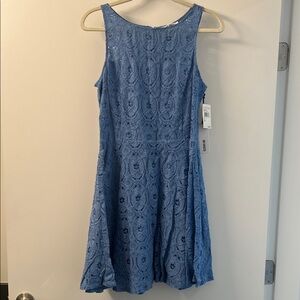 BB Dakota Blue Lace Mini Dress